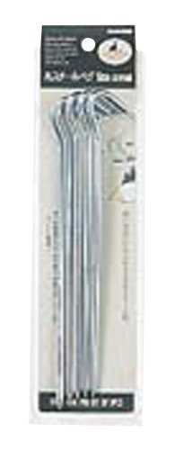 Captain Stag M-8396 Round Steel Pegs, 7.5 inches (19 cm), Set of 5