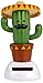 Price comparison product image YGMONER Solar Dancing Toy Animal Solar Powered Dancing Dolls Swinging Animated Bobble Dancer Car Decor (Cactus)