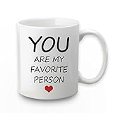 Valentines Day Gift for Women You are My Favorite Person Mug Valentines Day Gifts for Wife Husband...
