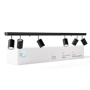 Lightbox LED Deckenlampe 6-flammig Spotbalken