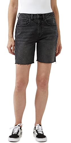 Short en jean noir femme Maggie Mom Buffalo David Bitton taille haute