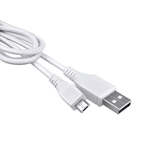Cable cargador de datos Micro USB blanco 3.3ft miniatura 4