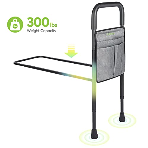 Oasisspace Bed Assist Rail - Bed Assist Bar With Storage Pocket - Adjustable Bed Rails For Seniors, Elderly, Handicap - Assistance For Getting In & Out Of Bed At Home - Fit King, Queen, Full, Twin #TOP5