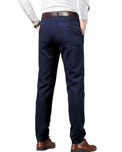 Image of EYEBOGLER Mens Solid Regular Fit Formal Pant