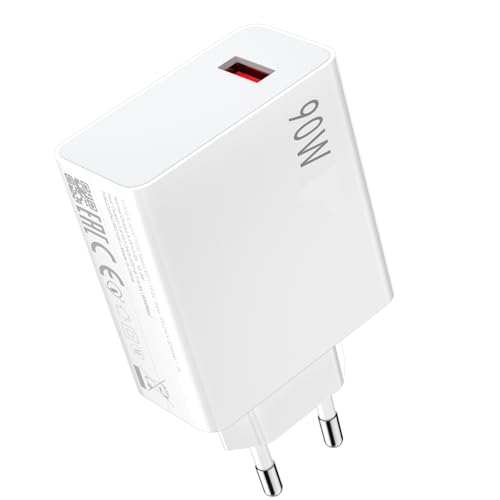 90W Caricatore Caricabatterie per Xiaomi 17 15 Ultra 15T 15 Pro per POCO F7 F8 F6 X7 Pro 90W per Hyper-Charge Caricabatterie rapido Adattatore per Turbo Charge per Redmi Note 15 14 13 12 11 10 9 Pro