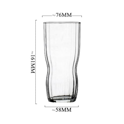 Vasos para beber agua cómodamente con formato grande de textura estriada 3
