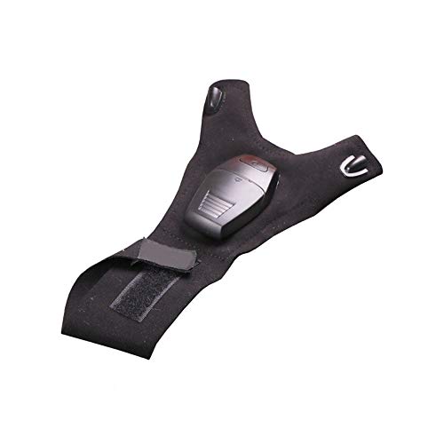 NMSLCNM LED Angeln Handschuhe Geschenke für Männer, LED Taschenlampen Handschuhe, Outdoor Angel Handschuhe für Männer, Für Dunkle Orte, Angeln, Camping Und Wandern (Black1, One Size) Cover