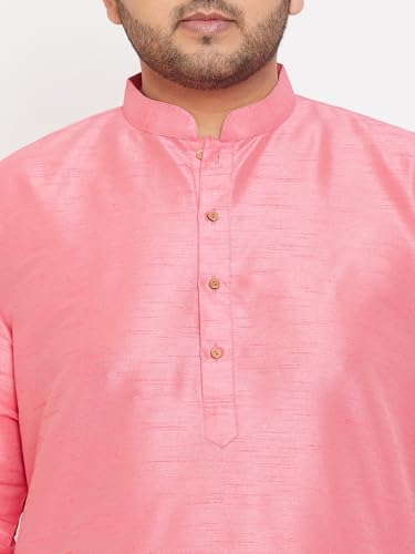 Image of Vastramay Men's Yellow Silk Blend Banarasi Kurta, Full Sleeve, Mandarin Neck, Regular Fit, Festive, Soft Comfortable Feel, Solid Design for Traditional Occasions