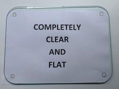 Completely Clear & Flat Float Glass Worktop Saver - by Pearl Glass (60 x 40cm)
