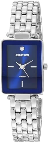 Armitron Women’s Rectangular Genuine Diamond Dial Bracelet Watch, 75/5769