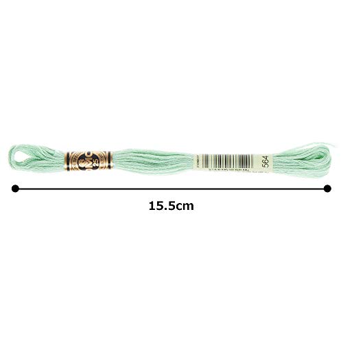 Image of DMC 6-Strand Embroidery Cotton Floss, Very Light Jade