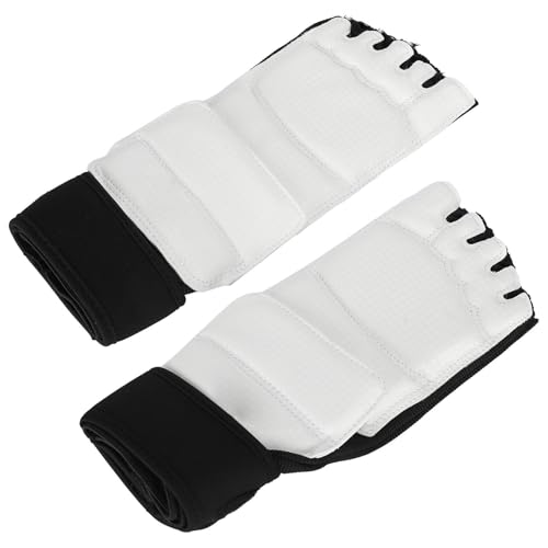 RASTKY Protector de Tobillo de Boxeo Protección de Pies Resistente a Impactos para Entrenamiento de Kickboxing, Protector de Pie de Taekwondo de 2 Piezas, EVA + PU, Adultos y Niños (M 34-35)