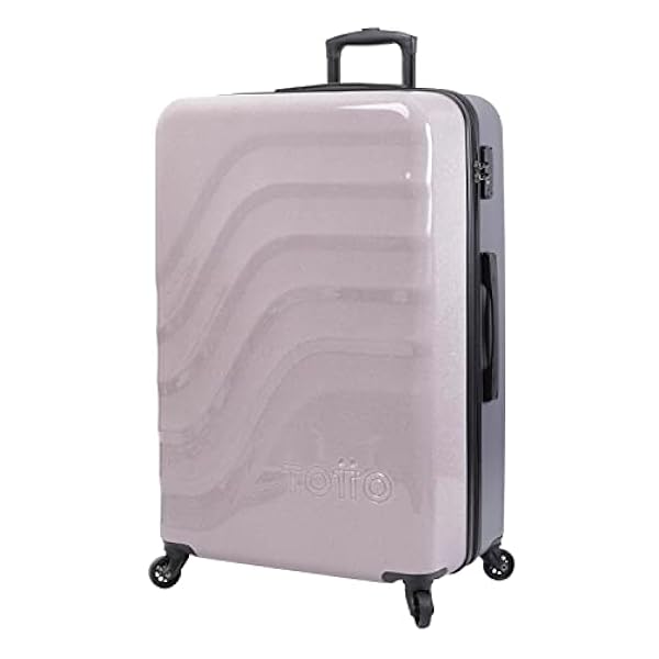Totto - Bazy: la valigia trolley grande edizione speciale Glitter che fa brillare i tuoi viaggi., Viola, Trolley cabina, Scopri il modello Bazy ora in Glitter Edition.