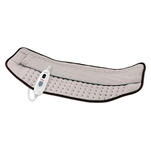 Ufesa Flexy Heat LM Complex Almohadilla Eléctrica Ergonómica, Manta Eléctrica Lumbar, Cervical, Abdominal, 29x69cm, 100W, Microfibra Ultrasuave, 3 Niveles de Temperatura, Apagado Automático