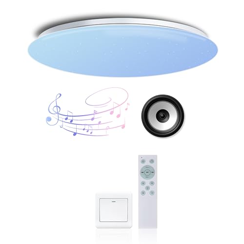 OFFDARKS V[OCg 6 40W 3800lm Xs[J[ Bluetooth LED   15iK 铔 Rt ȃGl LED V[OCg Ɩ  邢 ߓd ^ ^C}[ ȒPt Ɩ