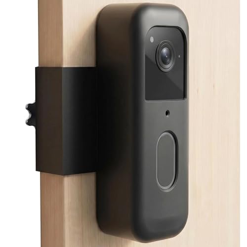 Image of Blink Doorbell Mount, Anti-Theft Blink Video Doorbell Door Mount Bracket, No Drilling, Not Block Motion Sensor, Easy to Install, Fit for Video Doorbell 2nd Gen (Black)
