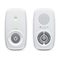 Motorola Nursery AM21/MBP21 Audio Baby Monitor - Digital Baby Monitor with DECT Technology for Audio Monitoring - 300 Meter Range - High Sensitivity Microphone - White
