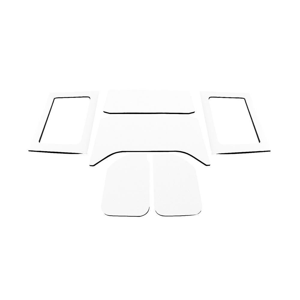 Design Engineering 50292 White Original Boom Mat Sound Deadening Headliner Kit Compatible with 4-Door Jeep Wrangler JK (2011-2018)