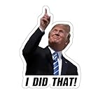 100pcs Trump I Did That Stickers Gas Pump Stickers Decal, Funny Trump I Did That Stickers, 2 Inches I Did That Tariff Sticker Trump Waterproof Sticker (100PCS)