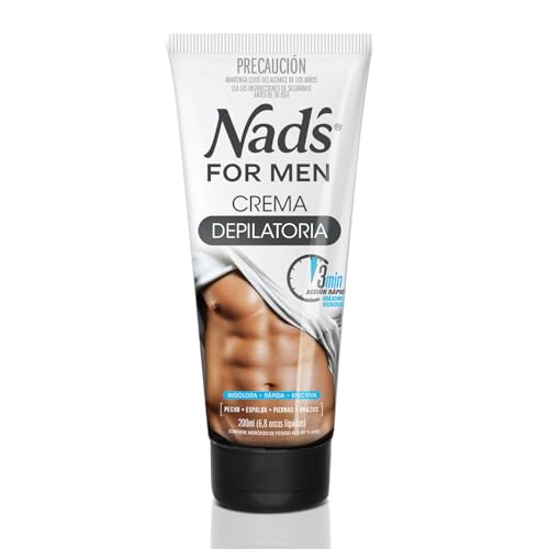 Nad\'s For Men Haarentfernungscreme für Männer, Brust, Rücken, Beine und Arme, 200 ml Nad\'s For Men Haarentfernungscreme für Männer, Brust, Rücken, Beine und Arme, 200 ml