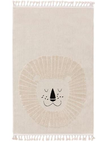 benuta Lytte Kinderteppich Momo - Creme 120x180 cm - Kunstfaser -...