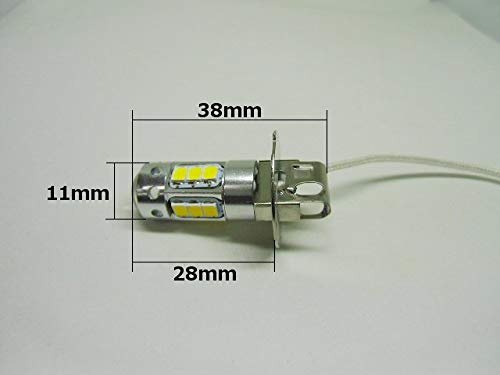Amazon | 12v 24v 兼用 LED H3 フォグランプ 無極性 ゴールデン