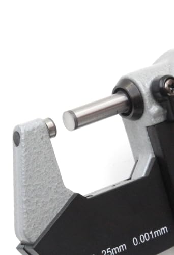 Image of Digital Outside Micrometer Digital Micrometer Screw Gauge 0.001 Mm, -0.001mm Accuracy Digital LCD Micrometer 0-25mm Ratchet Stop (A-BLACK MICROMETTER)