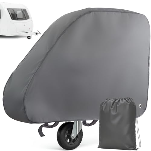 Praknu Deichselabdeckung Wohnwagen PVC – Extra dick – Anhängerkupplung Abdeckung – Wasserdicht & UV-Beständig Schutzhülle –Deichselhaube Anhänger Zubehör – Abdeckung für Anhängerdeichsel & Humbaur