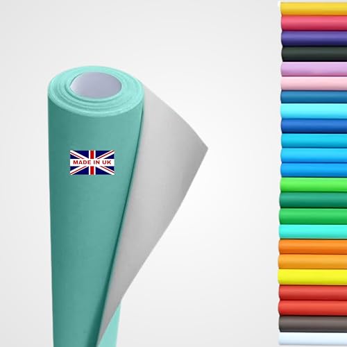 Wrapping Paper roll Large Display Poster Paper Roll Backing Paper 10m x 76cm - 80gsm Art School Craft Packing Table Runner Notice Boards Drawing Painting Backdrop Kraft Paper. (Mint Green)