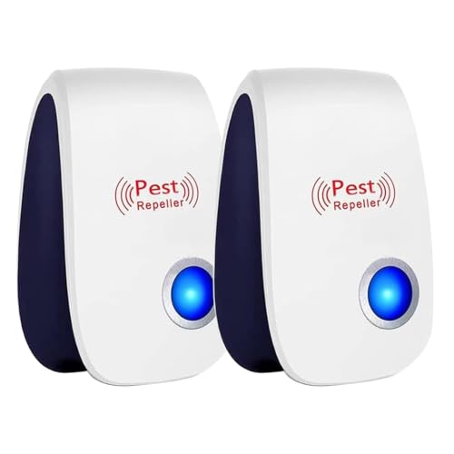 Vivva Ultrasonic Pest Repeller Electronic Plug in Indoor Sonic Repellent pest Control for Bugs Roaches Insects Mice Spiders Mosquitoes (1)