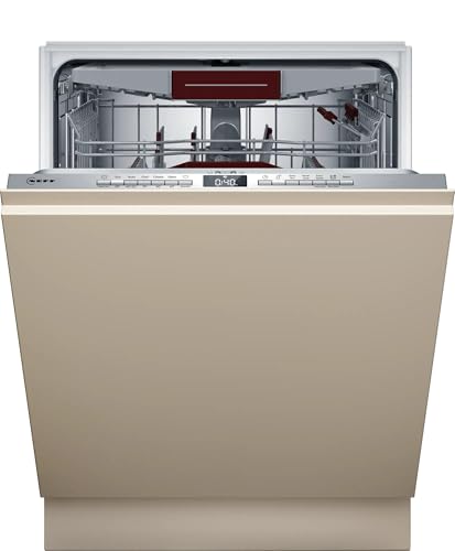 Neff S155ECX15E, N 50, lavavajillas inteligente, integral 60 cm, apto para lavavajillas, fabricado en Alemania, cajón para cubiertos, Open Dry, fuerte limpieza con Chef 70ºC, cesta superior regulable