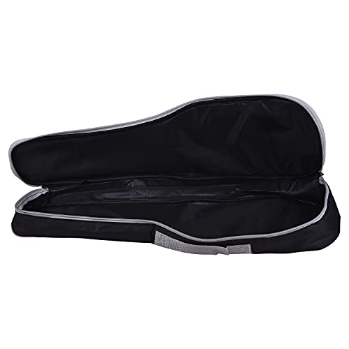 Image of Kadence UKBG-BK Jamming Series Concert Ukulele Bag | 23 inch inch Soft Case Backpack | Front Accessory Pocket | for Concert Ukulele | Black