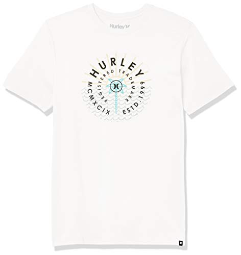 T-shirt Hurley homme blanc S haut de sport pour rester au sec en été