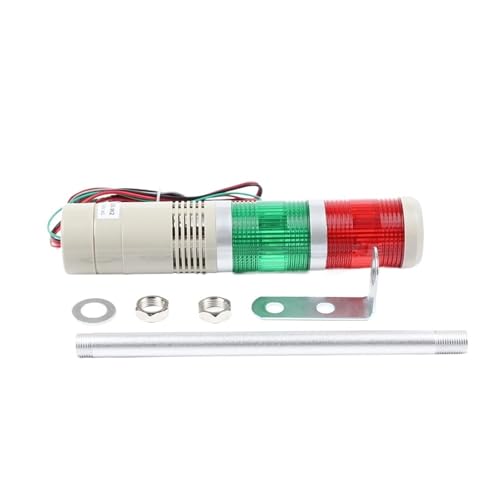 LED AC220V 110V DC 12V 24V Safety Stack Lamp Red Green Yellow Flash Industrial Tower Signal Light LTA-505 Red and Green 2 Layer(24V Flash Light)