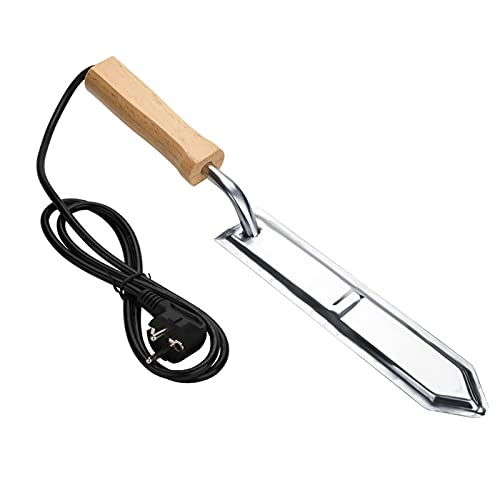 Kuuleyn Elektrisches Honig-Entdeckelungsmesser, Honigschneider Schaber Bienenhonigschleuder Imkerwerkzeuge(EU)
