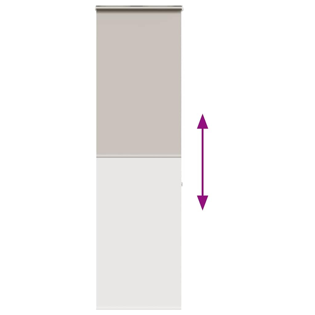 Tenda a rullo per doccia con cassetta, 60 x 240 cm, grigio chiaro, guida in alluminio PEVA, impermeabile, salvaspazio, per bagno, cucina e camera da letto
