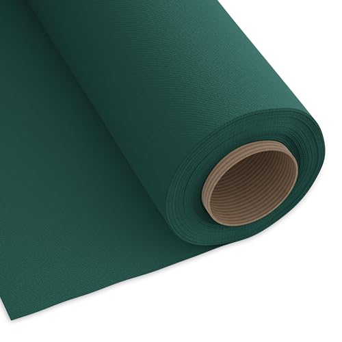 Image of Encasa XO Mercerised Cotton Canvas Fabric, 100x150 cm Wide | Sold by The Metre, Cut to Length | Fabric for Cushions, Sofa Covers, Light Upholstery, Embroidery, Dress Material, Emerald