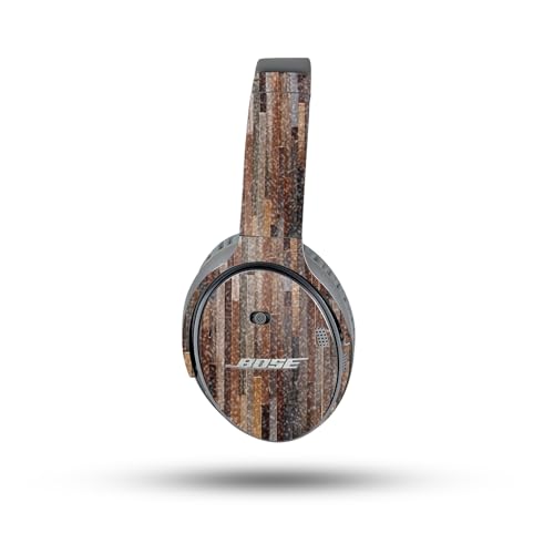 Image of MightySkins Glossy Glitter Skin Compatible with Bose QuietComfort 35 II Headphones - Woody | Protective, Durable High-Gloss Glitter Finish | Easy to Apply, Remove, and Change Styles