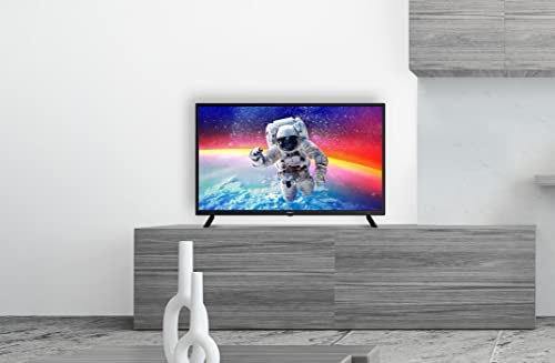 hyundai tv led 32 pouces (80cm) haute définition triple tuner hdmi x2 usb 2.0 multimédia x2 sortie casque ci+ sortie coaxiale