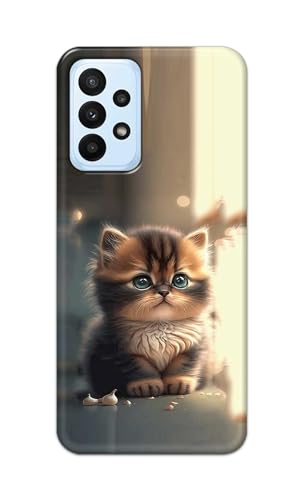 Image of PRINTFIDAA Printed Hard Back Cover Case for Samsung Galaxy A23 4G | A23 5G Back Cover (Cute Cat) -112