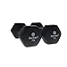 Body Sport Neoprene Dumbbell, Black, 7 lb. Pair â€“ Dumbbell for Exercises â€“ Strength Training Equipment â€“ Neoprene Dumbbell â€“ Home Gym Accessories â€“ Weight Training