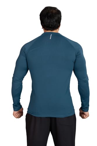 Image of FUAARK Men's Full Sleeves Gym Slim Fit T-Shirt