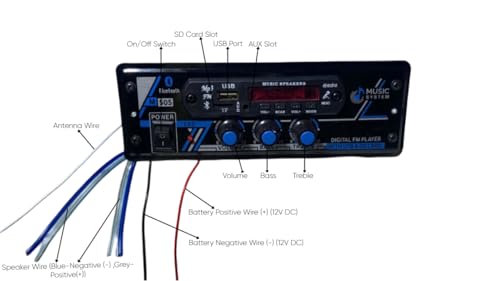 Image of USB Player 4440 Dual IC Car Stereo, Single Din, AV Receiver