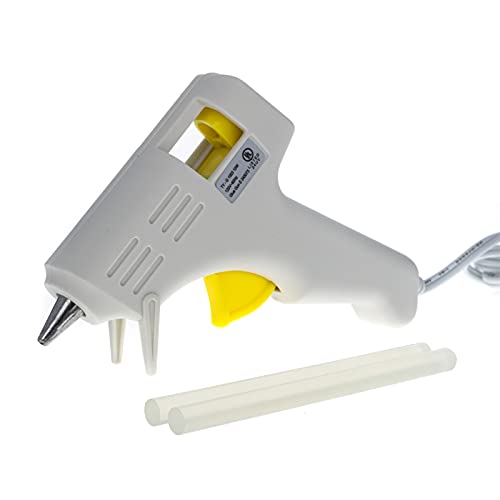 ToolTreaux 10 Watt Mini Glue Gun and Hot Glue Sticks Crafting Supplies Kit, 3pc