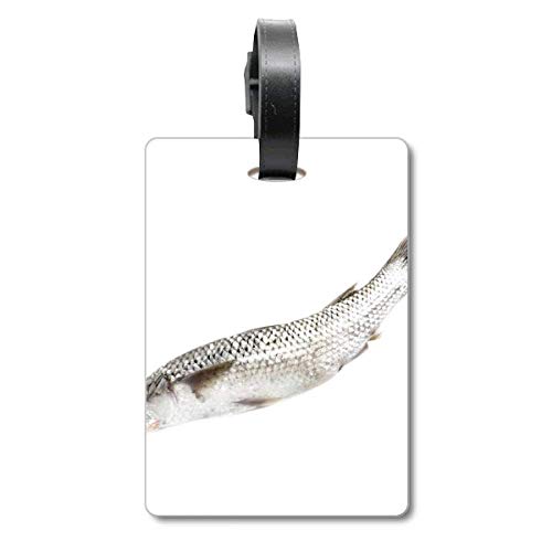 Étiquette de valise Ocean Fish blanche pour bagage et voyage