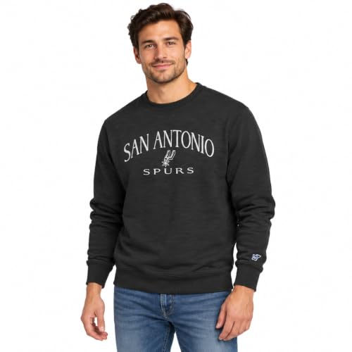 Blue 84 San Antonio Spurs NBA Officially Licensed Crewneck Sweatshirt Embroidery Groundbreaking, Secondary Color, Large