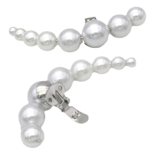 VILLCASE Clips de Perlas para Zapatos de Mujer Dijes Extraíbles, Apliques Decorativos para Tacones, Zapatos Planos y Calzado Formal, 1 Par