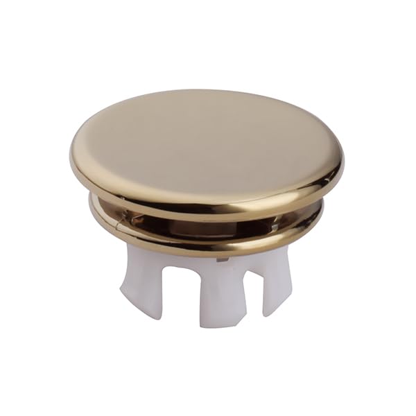 Brushed Brass Basin Sink Overflow Hole Cover Flat Face For Bathroom Gold Finish, Fit for 19~23mm hole size
