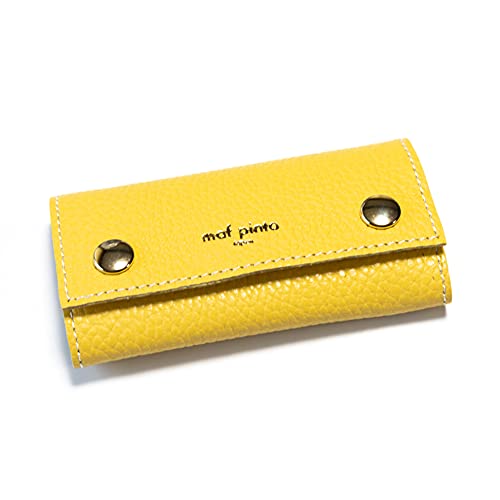 [マフ ピント] キーケース ユニセックス MP-KC02 レザー 本革 日本製 (52.ライトイエロー, key 6+1 (ADRIA LINE))