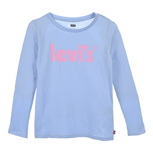 Levi's Kids  Ls Poster Logo Top Fille Brunnera Blue 6 Ans